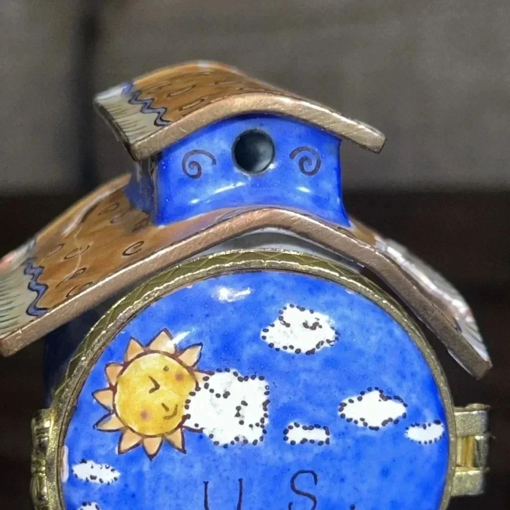 VTG Set of 2 US Mail Stamp Holder Birdhouses Kelvin Chen 2004 / 2002 - Picture 8 of 16